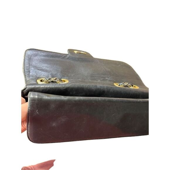 jay Herbert New York jet grey tufted leather designer purse - Picture 2 of 5